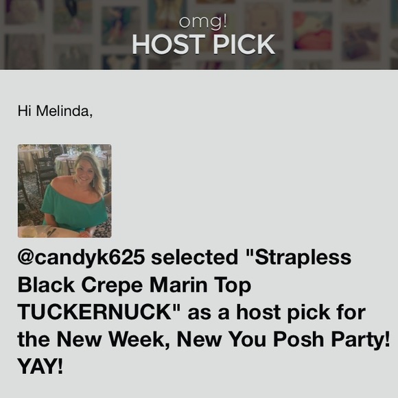 HP! ๐๐ Strapless Black Crepe Marin Top
TUCKERNUCK - Picture 11 of 14